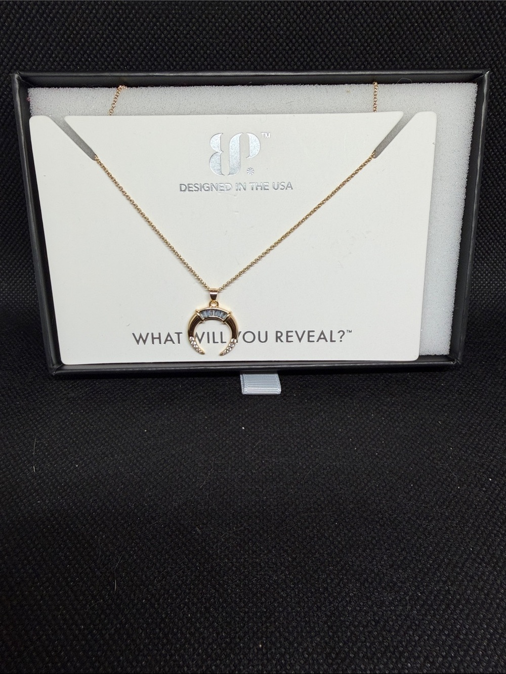 Vermeil: Aquamarine on Gold Horsehoe